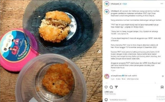 Geger di Depok, Menu Cegah Stunting di Posyandu Hanya Sop Sawi Tahu, Bisakah Cegah Stunting?