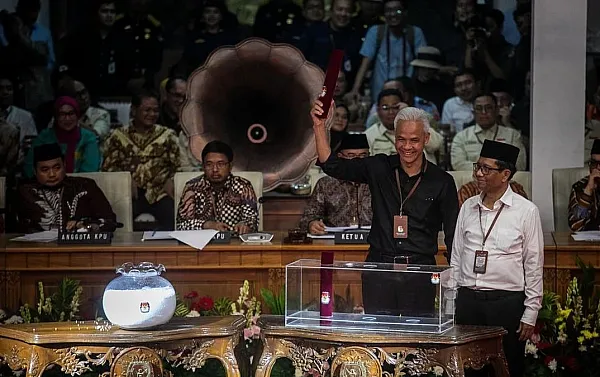 Pasangan Ganjar Pranowo-Mahfud MD mendapatkan nomor urut 3