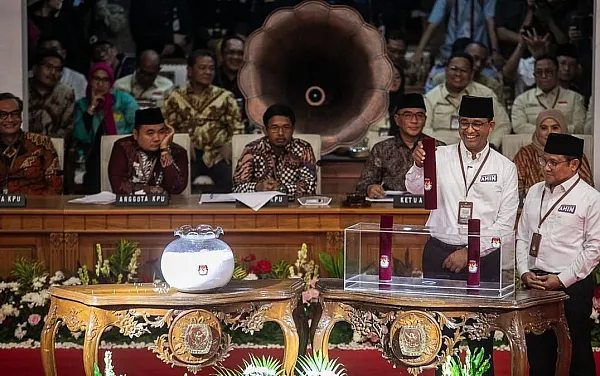 Pasangan Anies Baswedan-Muhaimin Iskandar mendapat nomor urut 1