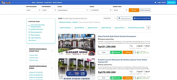 Situs Pencari Rumah Lamudi