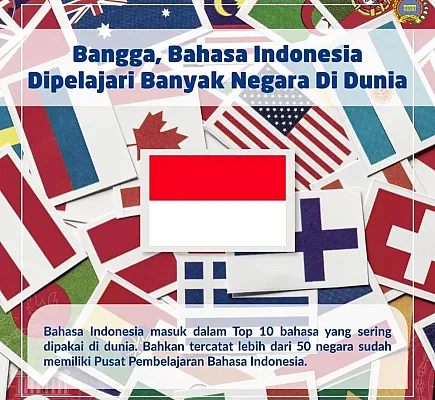 Bahasa Indonesia masuk dalam 10 Top Bahasa di Negara Lain - ig kemenlu ri