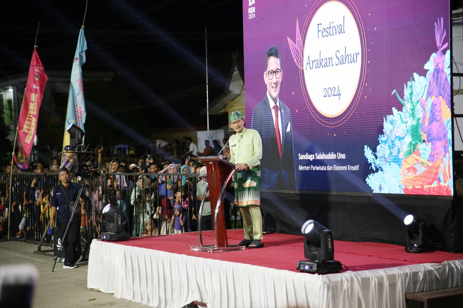 Dibuka Menparekraf Festival Arakan Sahur Tanjabbar Masuk Kalender Wisata Nasional